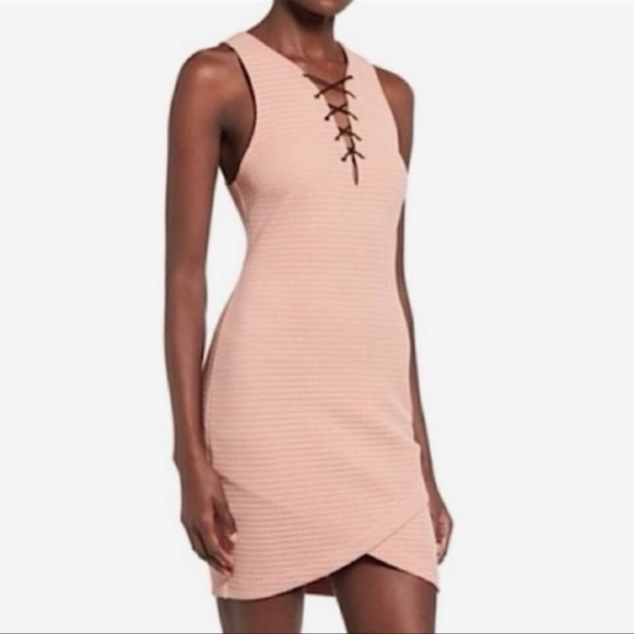 ASTR the Label Blush Dusty Pink Sleeveless Bodycon Dress, Small - Picture 1 of 11